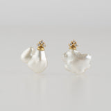 ballon south sea pearl diamond earrings