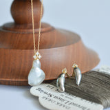 ballon south sea pearl diamond earrings BL01-B-017
