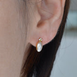 ballon south sea pearl diamond earrings BL01-G-029