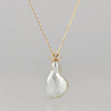 ballon south sea pearl diamond necklace BL05-W-031