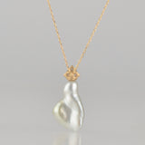 ballon south sea pearl diamond necklace BL05-W-031