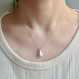 ballon south sea pearl diamond necklace BL05-W-031
