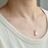 ballon south sea pearl diamond necklace BL05-W-031