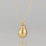 ballon south sea pearl diamond necklace BL05-G-030