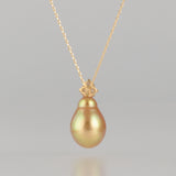ballon south sea pearl diamond necklace BL05-G-030