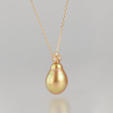 ballon south sea pearl diamond necklace BL05-G-030