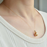 ballon south sea pearl diamond necklace BL05-G-030