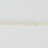 hung diamond clasp white sapphire necklace
