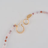hung diamond clasp spinel chain necklace CH06-017D-SP001