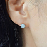 lucent aquamarine earrings  LC01-AQU-001