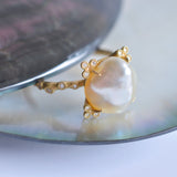 spread  pearl ring / 13号　R2605-005