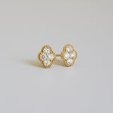 bloom diamond stud earrings