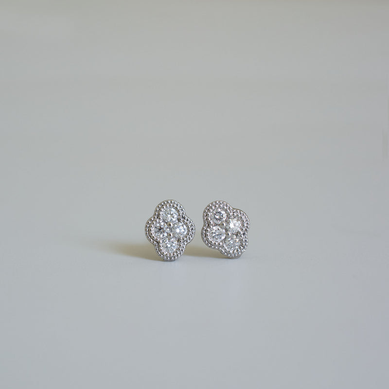 bloom diamond stud earrings PT