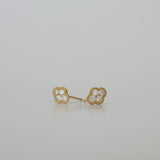 bloom diamond stud earrings