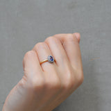 swirl sapphire diamond ring