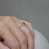 swirl sapphire diamond ring