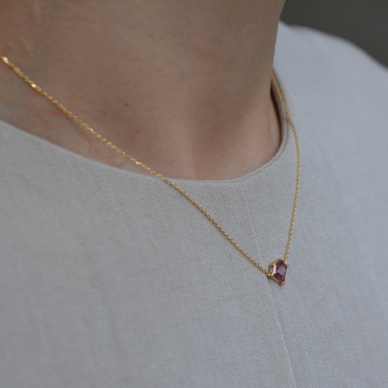 pink sapphire necklace