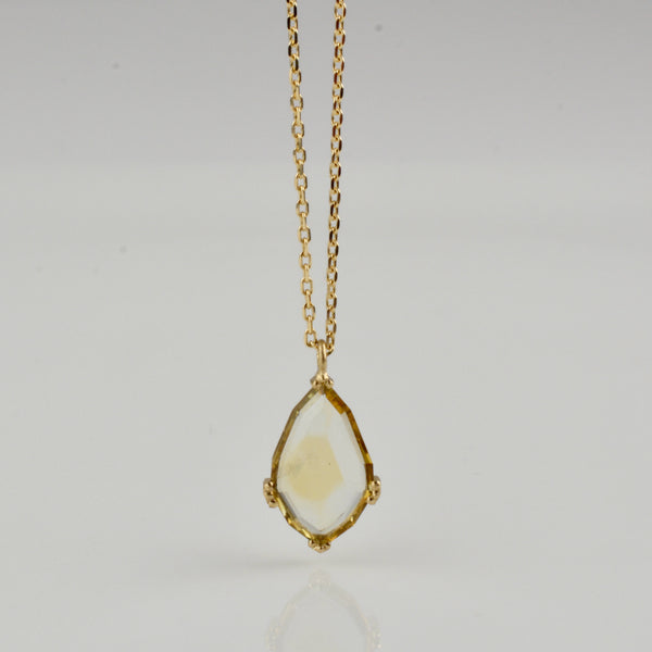 yellow sapphire necklace