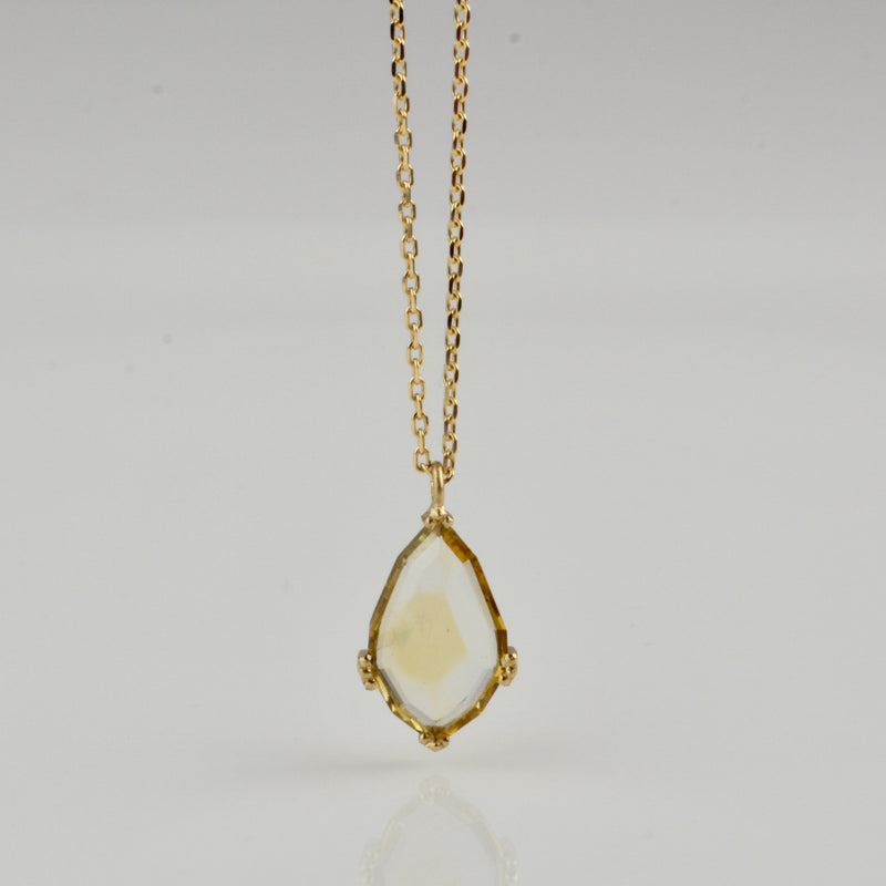 yellow sapphire necklace