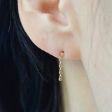 diamond chain earrings　DE02-D3/D5/D7