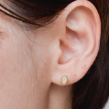 opal stud earrings　P2509-011