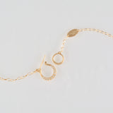 hung diamond clasp chain necklace 0B42S