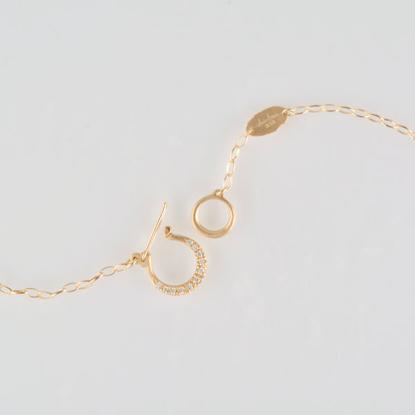 hung diamond clasp chain necklace 0B42S