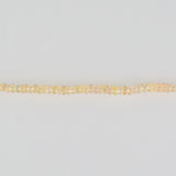 hung diamond clasp yellow sapphire necklace
