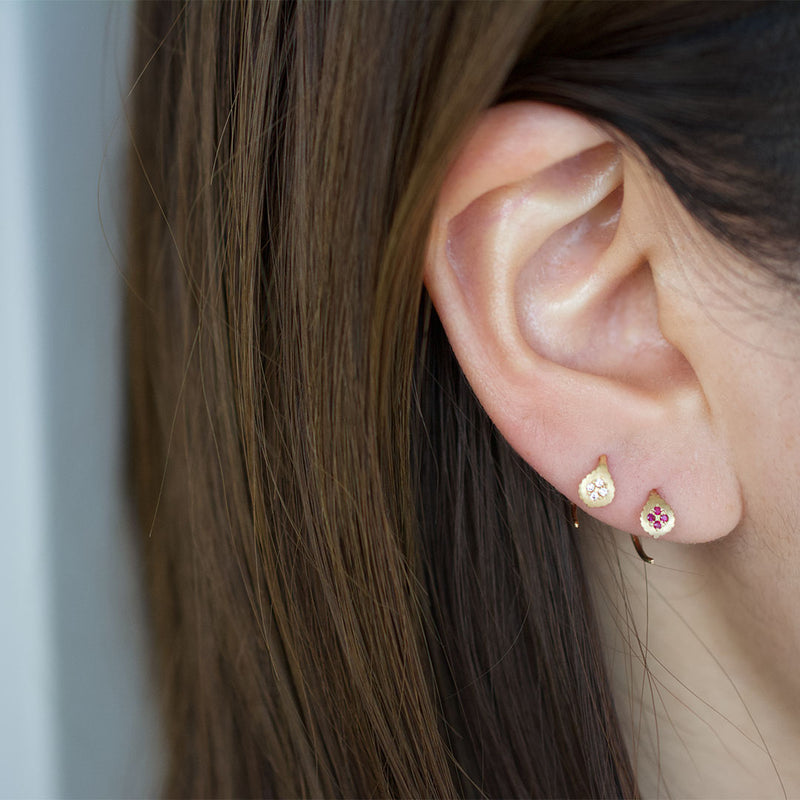 paisley diamond earrings S