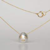 face south sea pearl diamond necklace