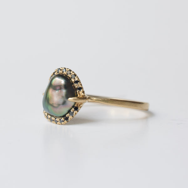 branch south sea pearl diamond ring