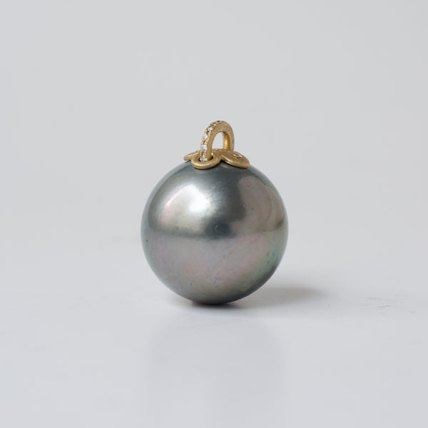 sphere south sea pearl diamond top