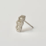 mille diamond stud earrings (single)