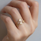 anemone diamond chain ring