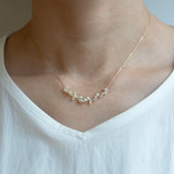 sazare akoya pearl chain necklace