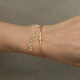 sazare akoya pearl chain bracelet