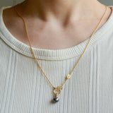 dots south sea pearl diamond pendant top DT07-B-004
