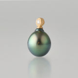 dots south sea pearl diamond pendant top DT07-B-007