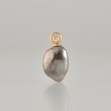 dots south sea pearl diamond pendant top DT07-B-011