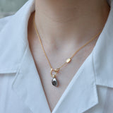 dots south sea pearl diamond pendant top DT07-B-011