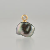 dots south sea pearl diamond pendant top DT07-B-012