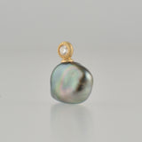 dots south sea pearl diamond pendant top DT07-B-012