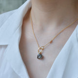 dots south sea pearl diamond pendant top DT07-B-012