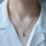 dots south sea pearl diamond pendant top DT07-B-014