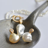 dots south sea pearl diamond pendant top DT07-G-005