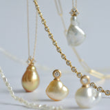 dots south sea pearl diamond pendant top DT07-G-005