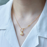 dots south sea pearl diamond pendant top DT07-G-015