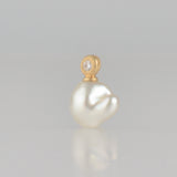 dots south sea pearl diamond pendant top DT07-W-006