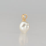 dots south sea pearl diamond pendant top DT07-W-006