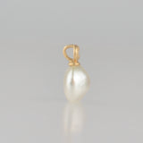 dots south sea pearl diamond pendant top DT07-W-006
